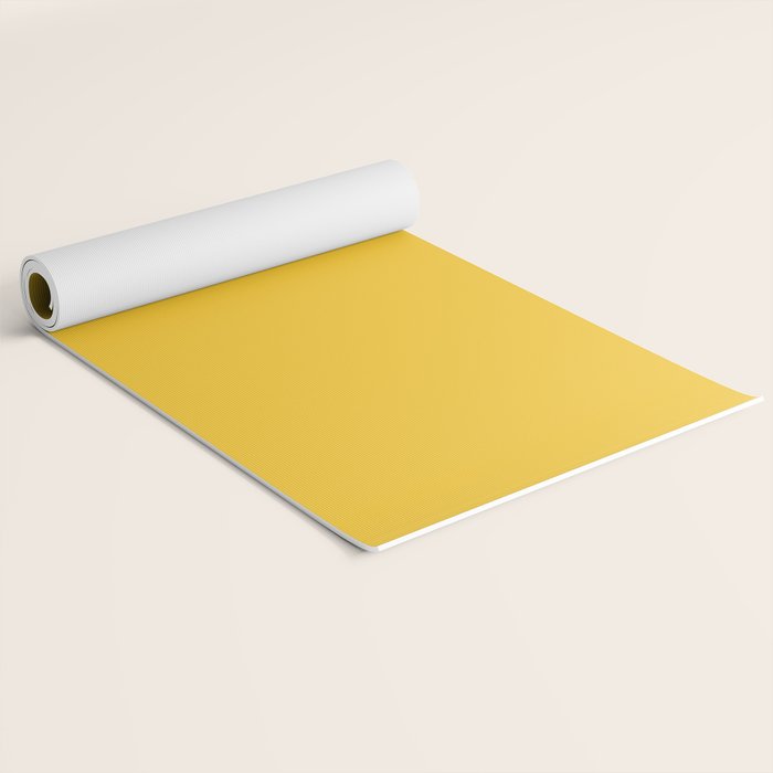 Canary Yellow - Solid Color Collection Yoga Mat Gallery Image 2