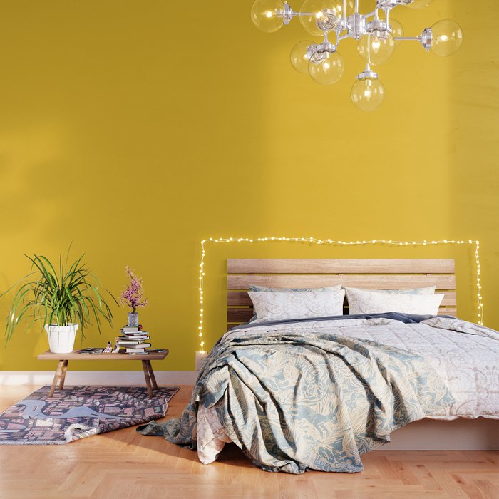 Canary Yellow - Solid Color Collection Wallpaper Gallery Image 3