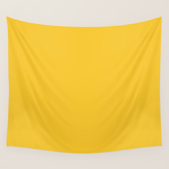 Canary Yellow - Solid Color Collection Wall Tapestry Gallery Image 1