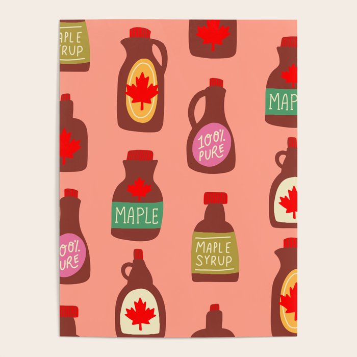 Maple Syrup Pattern Poster Gallery Image 4