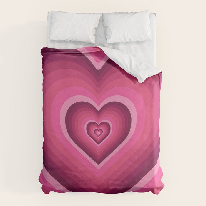 70's Heart Duvet Cover Gallery Image 1