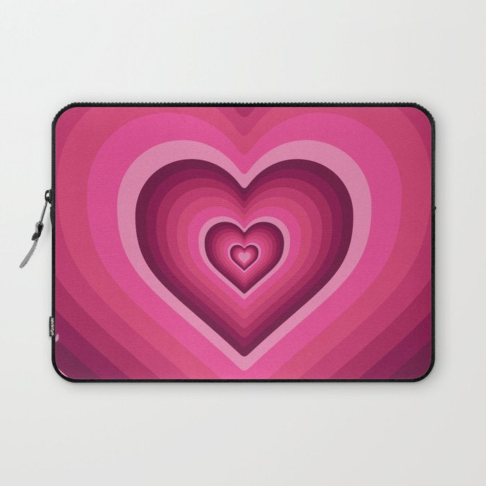 70's Heart Laptop Sleeve Gallery Image 1