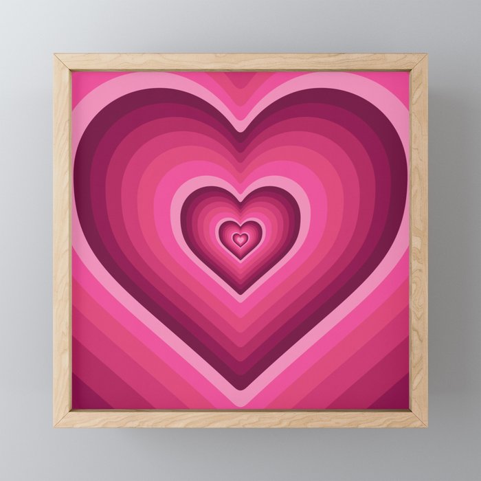 70's Heart Mini Art Print Gallery Image 1