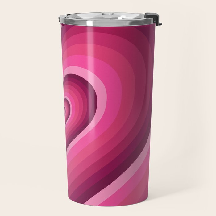 70's Heart Travel Mug Gallery Image 2