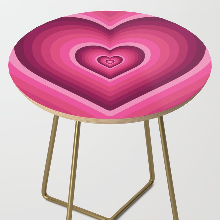 70's Heart Side Table Gallery Image 2