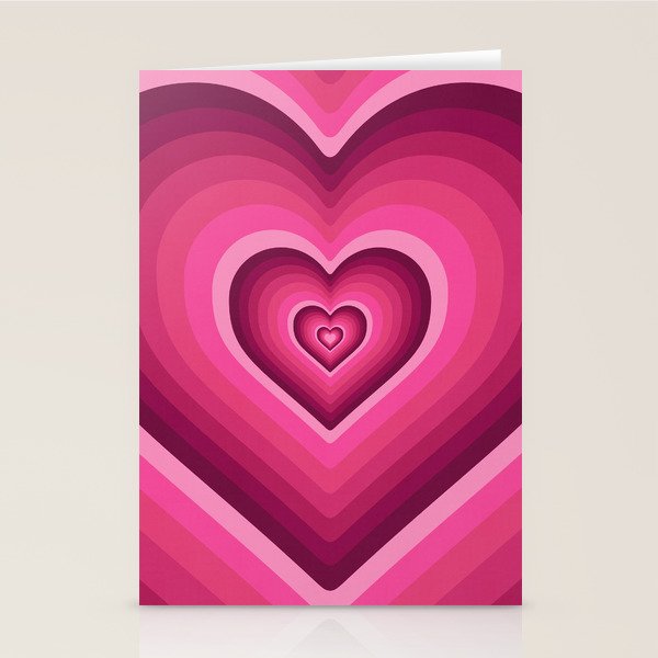 70's Heart Stationery Card Gallery Image 2