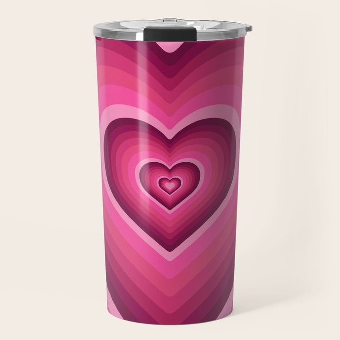 70's Heart Travel Mug Gallery Image 1