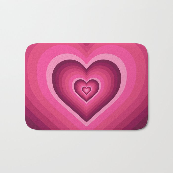 70's Heart Bath Mat Gallery Image 1