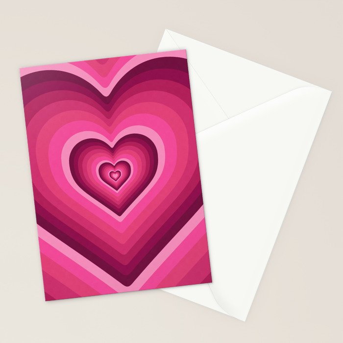 70's Heart Stationery Card Gallery Image 2