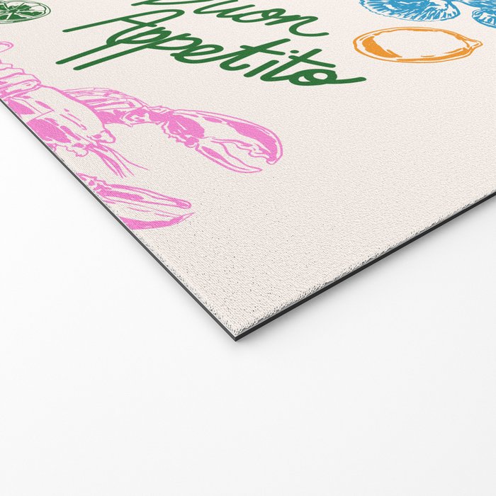 La Dolce Vita Italian Food Doodles Illustration Welcome Mat Gallery Image 2
