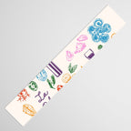 La Dolce Vita Italian Food Doodles Illustration Table Runner Gallery Image 3