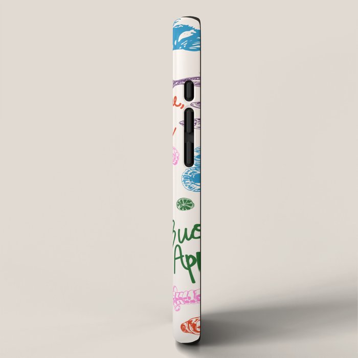 La Dolce Vita Italian Food Doodles Illustration iPhone Case Gallery Image 2