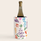 La Dolce Vita Italian Food Doodles Illustration Wine Chiller Gallery Image 2