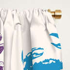 La Dolce Vita Italian Food Doodles Illustration Window Curtain Gallery Image 2