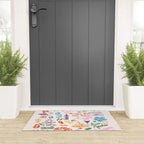 La Dolce Vita Italian Food Doodles Illustration Welcome Mat Gallery Image 3