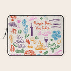 La Dolce Vita Italian Food Doodles Illustration Laptop Sleeve Gallery Image 1