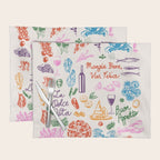 La Dolce Vita Italian Food Doodles Illustration Placemat Gallery Image 1