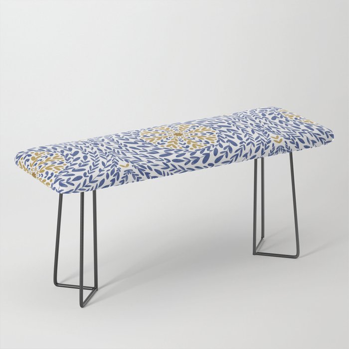 Intricate modern nature tile B Bench Gallery Image 1