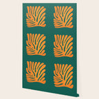 Pine Green & Tangerine: Matisse Paper Cutouts 01 Wallpaper Gallery Image 2