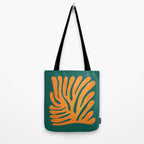 Pine Green & Tangerine: Matisse Paper Cutouts 01 Tote Bag Gallery Image 2