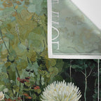 Floral Painting Fall Decor Japanese Wall Art Autumn Botanical Japandi Poster sage green Wall Art Wall Tapestry Gallery Image 3