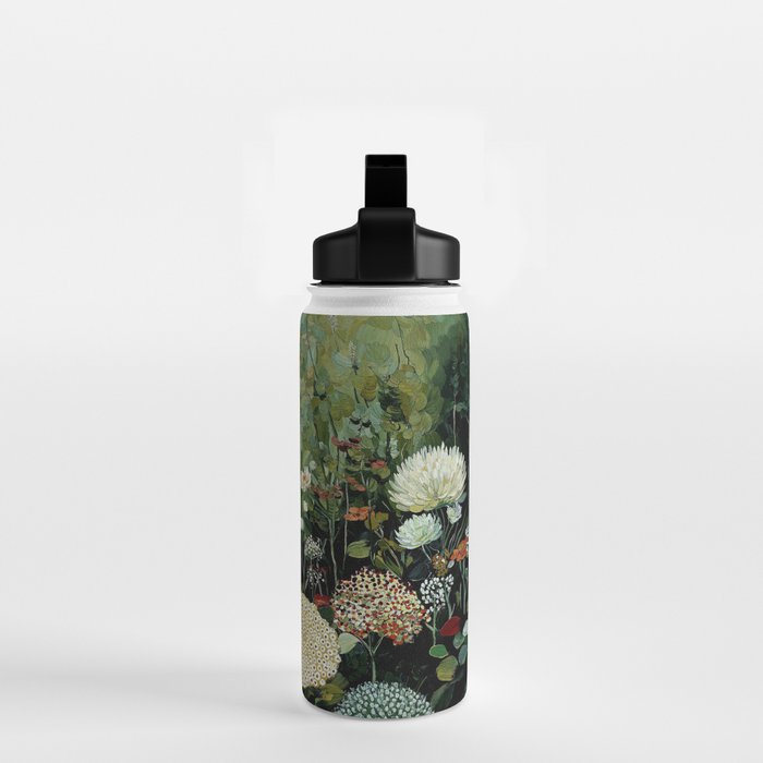 Floral Painting Fall Decor Japanese Wall Art Autumn Botanical Japandi Poster sage green Wall Art Water Bottle Gallery Image 2