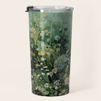 Floral Painting Fall Decor Japanese Wall Art Autumn Botanical Japandi Poster sage green Wall Art Travel Mug Gallery Image 3