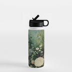 Floral Painting Fall Decor Japanese Wall Art Autumn Botanical Japandi Poster sage green Wall Art Water Bottle Gallery Image 1