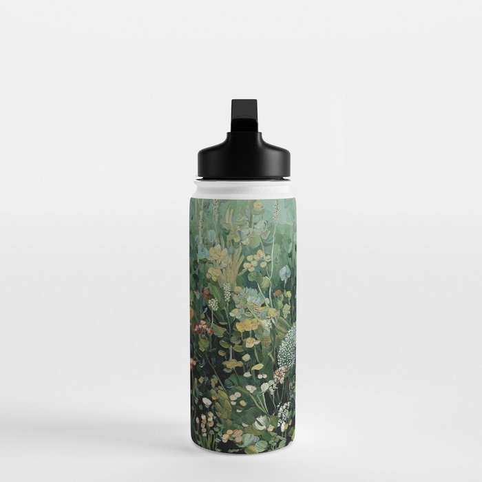 Floral Painting Fall Decor Japanese Wall Art Autumn Botanical Japandi Poster sage green Wall Art Water Bottle Gallery Image 3