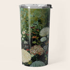 Floral Painting Fall Decor Japanese Wall Art Autumn Botanical Japandi Poster sage green Wall Art Travel Mug Gallery Image 2