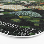 Floral Painting Fall Decor Japanese Wall Art Autumn Botanical Japandi Poster sage green Wall Art Bath Mat Gallery Image 3