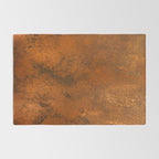 Aesthetic Rust Copper Japandi Art Rug Gallery Image 2