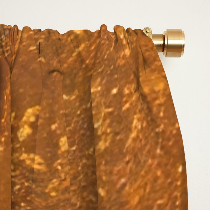 Aesthetic Rust Copper Japandi Art Window Curtain Gallery Image 2
