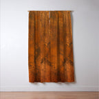 Aesthetic Rust Copper Japandi Art Window Curtain Gallery Image 3
