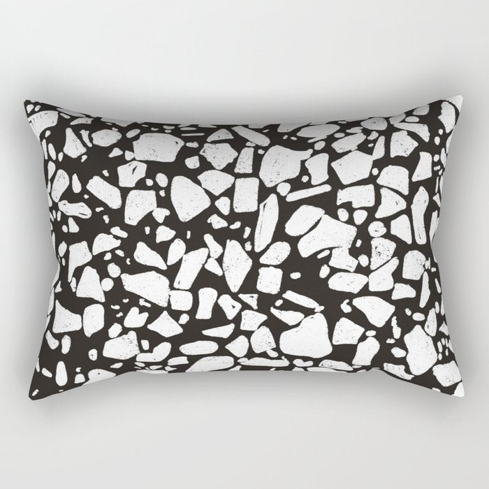 Black marble Rectangular Pillow Gallery Image 2