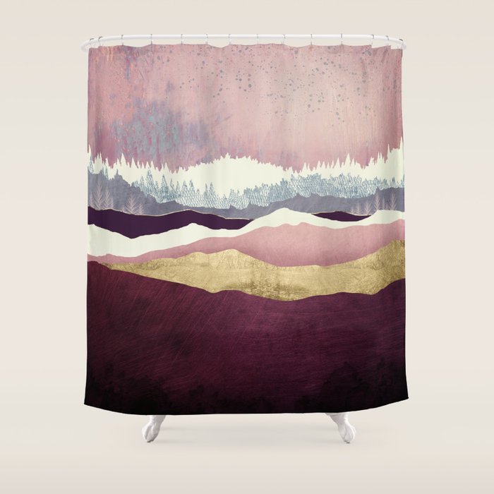 Raspberry Hills Shower Curtain Gallery Image 1
