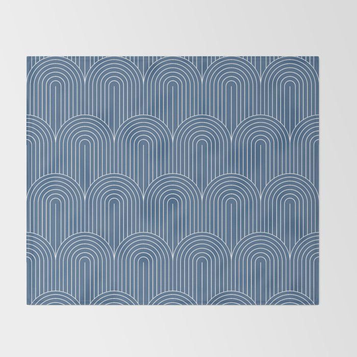 Art Deco Arch Pattern XXIX Throw Blanket Gallery Image 2
