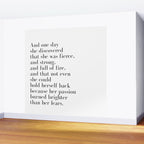And one day she discovered that she was fierce Wall Mural Gallery Image 2