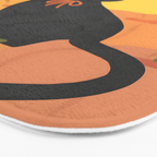 Cute Halloween Black Cat with Pumpkins and Bats Bath Mat Gallery Image 3