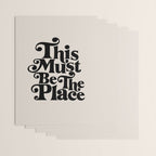 This Must Be The Place - Black & Beige Wrapping Paper Gallery Image 3