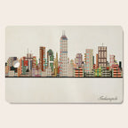 indianapolis indiana skyline Cutting Board Gallery Image 1
