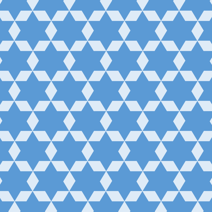 Star Tiles Geometric Pattern in Blue Coffee Mug Gallery Image 2