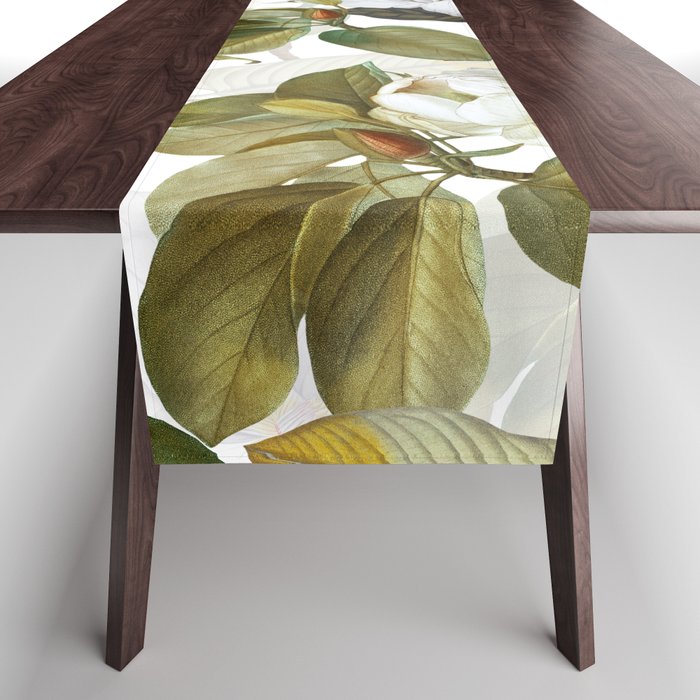 Vintage & Shabby Chic - Spring Flowers Magnolia Botanical Garden Table Runner Gallery Image 1