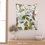 Vintage & Shabby Chic - Spring Flowers Magnolia Botanical Garden Wall Tapestry Gallery Image 2