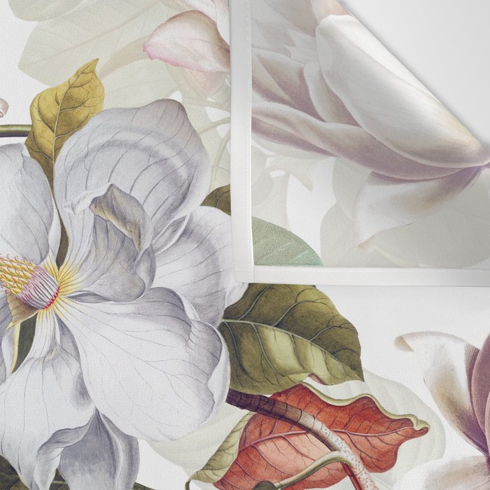 Vintage & Shabby Chic - Spring Flowers Magnolia Botanical Garden Wall Tapestry Gallery Image 3