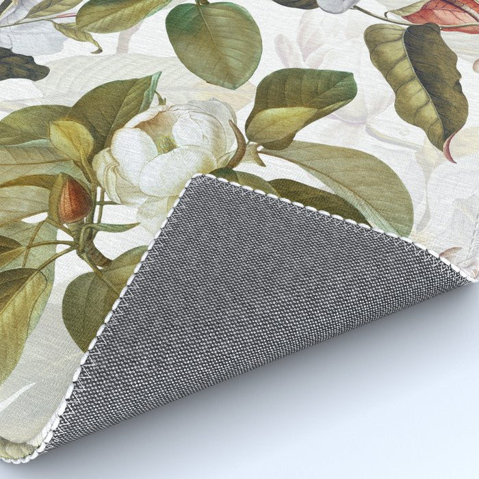Vintage & Shabby Chic - Spring Flowers Magnolia Botanical Garden Rug Gallery Image 4
