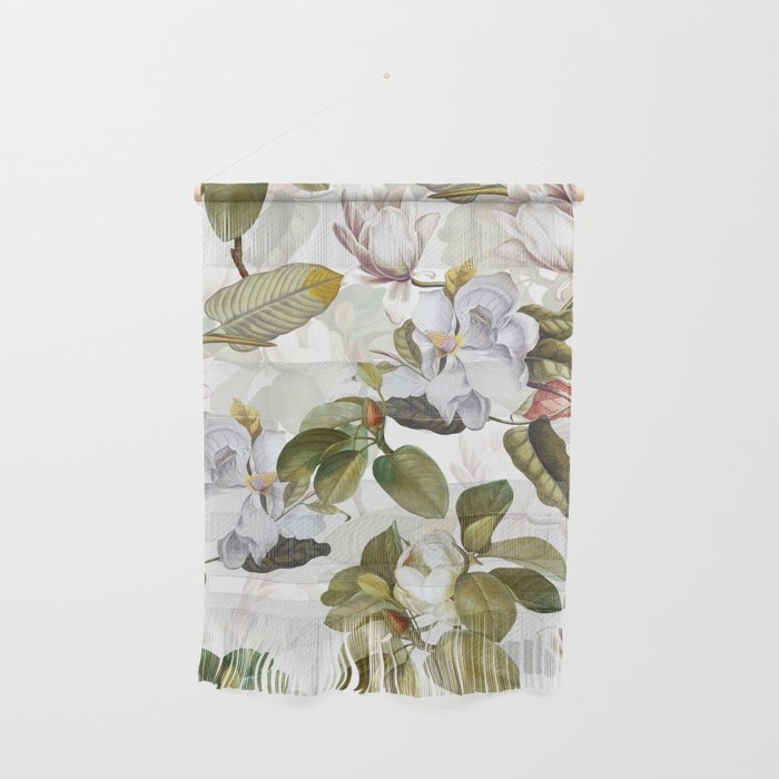 Vintage & Shabby Chic - Spring Flowers Magnolia Botanical Garden Wall Hanging Gallery Image 1