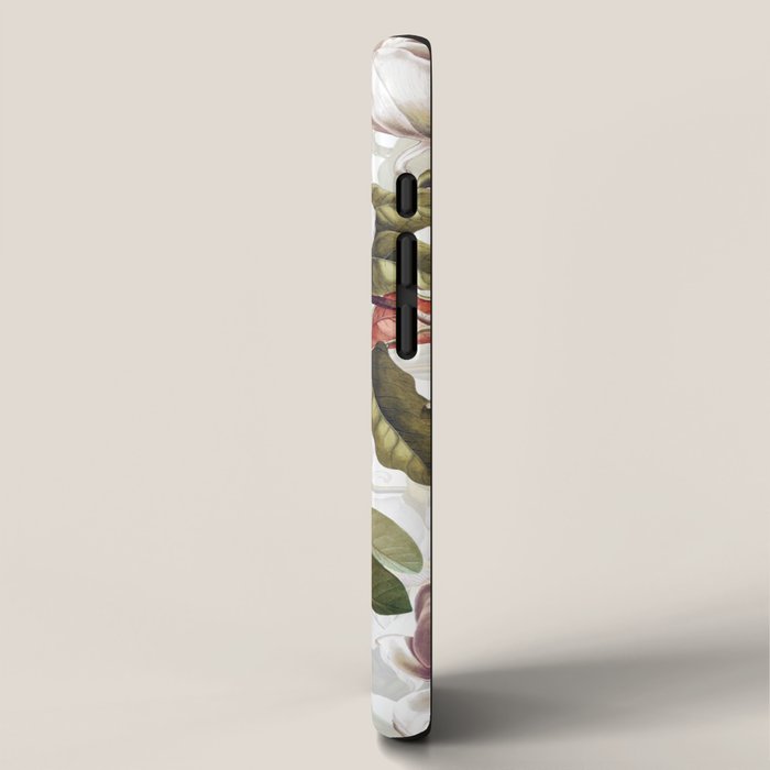 Vintage & Shabby Chic - Spring Flowers Magnolia Botanical Garden iPhone Case Gallery Image 2