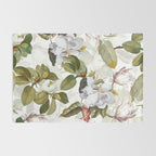 Vintage & Shabby Chic - Spring Flowers Magnolia Botanical Garden Rug Gallery Image 2