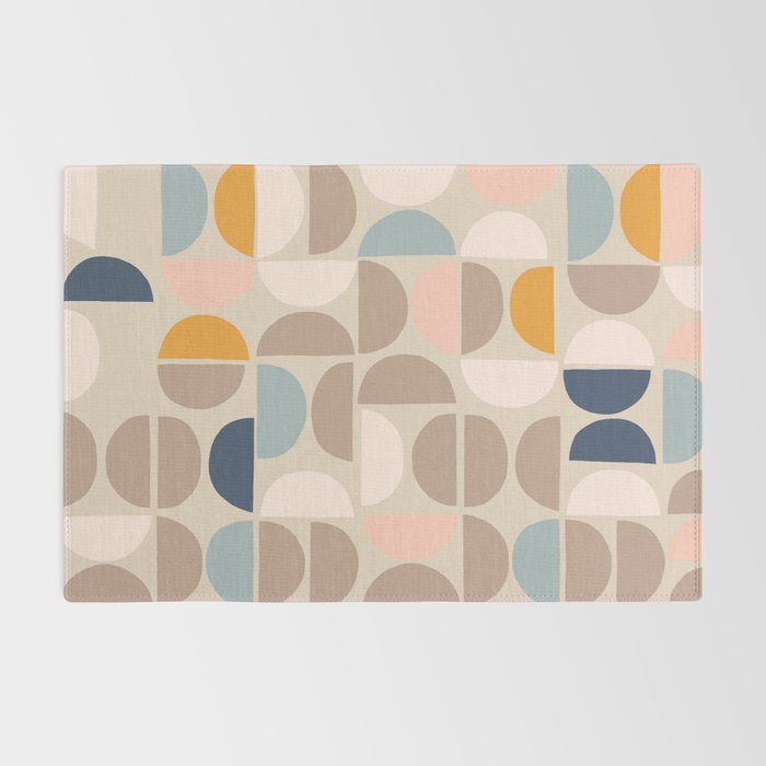 Mid Century Modern organic geometric pattern 1 Rug Gallery Image 2
